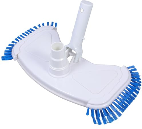 FONDOTIN Testa Aspirapolvere Piscina con Spazzole Laterali per Pulizia Profonda Piscine Vasche Idromassaggio e Piscine Gonfiabili Accessorio per Fondo Piscina Efficienza Elevata