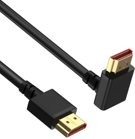 iwui Right Angle HDMI Cable 48Gbps Ultra HD 8K, 2m