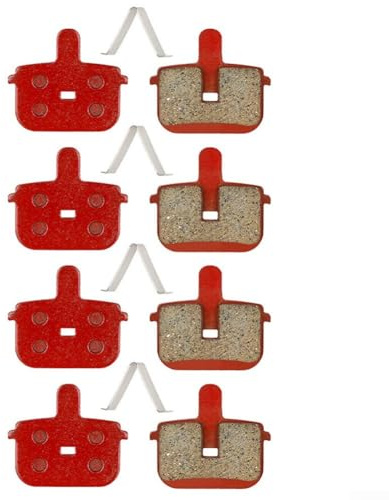 4 Pair Metal Disc Brake Pads for Kugoo G-Booster Electric Scooter, Compatible with Tongli and Forever Calipers, Long Lasting High Performance(Metal)