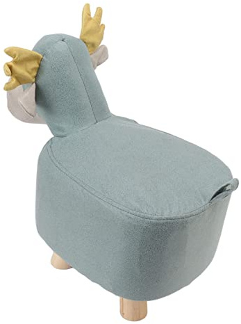 Tomantery Tierische Fußhocker, Niedliche Giraffenform, Verhindern Verrutschen, Kinderhocker für Zuhause, Weiche Kleine Cartoon-Hocker für Familie, Kindergarten (Blau)
