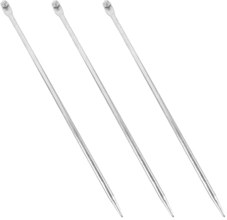 DIYEAH Varilla de Tierra Galvanizada 12x500 Mm, 3 Piezas, Electrodo de Puesta a Tierra Portátil para Dispositivos Eléctricos Domésticos y Cercas Eléctricas, Barra de Conexión Segura