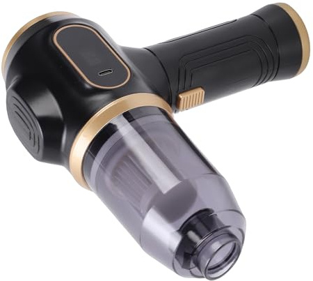 LICAEVEY Aspirateur de Voiture à Main sans Fil, Plumeau d'air Rechargeable 2 en 1 avec Lumière LED, Forte Aspiration de 5 000 Pa pour Poils d'animaux de Voiture, Buses Multiples pour Le