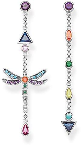 Thomas Sabo Damen Ohrringe Libelle Bunt 925 Sterling Silber H2033-313-7