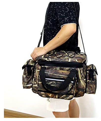 Angeltasche mit großer Kapazität, wasserdicht, multifunktional, für Köder, Hüfttasche, Outdoor-Umhängetaschen, Karpfen-Angelgerät (D Talla ?nica)