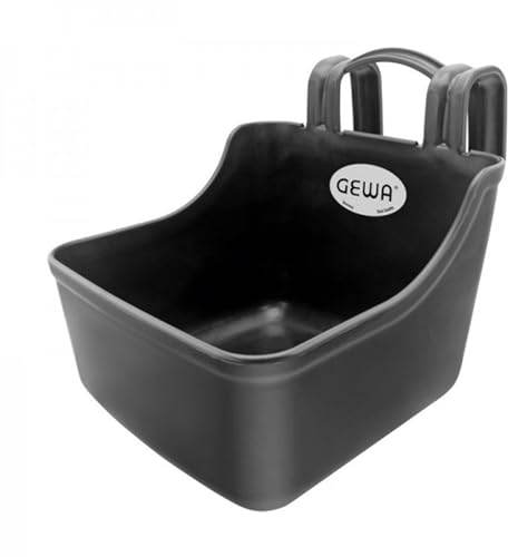 GEWA Einhängetrog Pferd mit Griff - 12 Liter - Futtertrog - lange Lebensdauer - Made in Germany