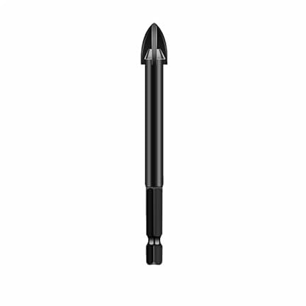 Brocas de perforación universales, baldosas de cerámica de acero inoxidable, herramienta de apertura de agujeros de pared de ladrillo de hormigón, broca de carburo cementado (Color : 6mm-10pc)