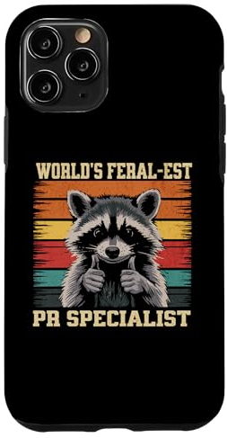 Hülle für iPhone 11 Pro World's Feral-est PR Specialist Lustiger Waschbär
