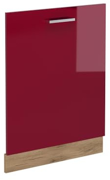 Vicco Panel Frontal R-Line, Rojo de Alto Brillo, 60 cm sin encimera