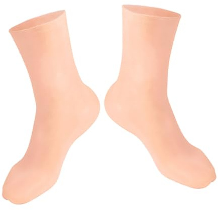 Abaodam Gel Socken Feuchtigkeitsspendend Für Trockene Füße Wiederverwendbare Fußsocken Mit Wabenstruktur Weiche Und Bequeme Feuchtigkeitssocken Für Nacht Spa-socken Für Fußpflege