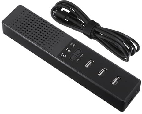 Balacoo 1Pièce Microphone USB Mini Audio Portable pour Bureau Et École Haut Parleur De Table