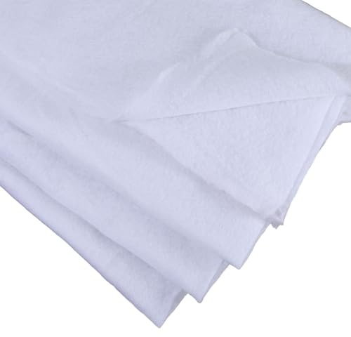 CABODYALS Guata de Poliéster Blanca para Acolchado (1.83 m O 1.6 m), Relleno de Fibra para Tapicería, Acolchado, Envoltura, Tela para Coser, Hacer Almohadas, Cojines, Decoración de Interiores Y Manual