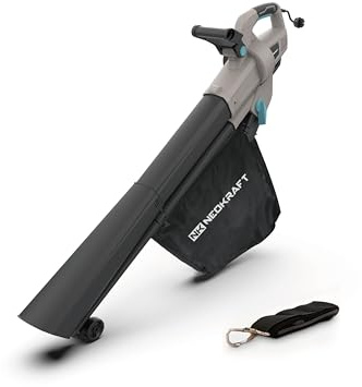 Neokraft Elektro Laubbläser und Laubsauger 3500W mit Häcksler 40L Fangsack