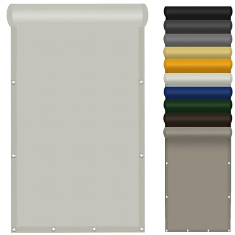Tenda da Sole 290 x 410 cm Rettangolare Impermeabile Tenda Vela Ombreggiante con Kit di Fissaggio per Esterno, Giardino, Terrazzo, Balcone, Patio, bianco