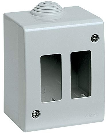 Vimar Plana Scatole di superficie – Scatola Superficie IP40 2 Modulo 8000 Avorio