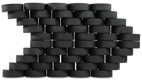 Swing Sports Hockey-Pucks Set – 50 Stück 7,6 x 2,5 cm Gummi 170 g schwarz Hockey-Kekse zum Üben und Training