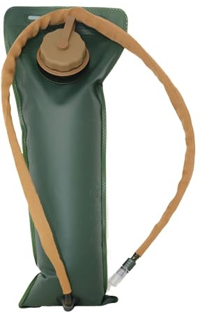 M MCGUIRE GEAR Hydration Bladder, 3L/100 oz. Water Bladder, Leak Proof Hydration Pack, Water Reservoir with Insulated Drinking Tube for Hiking, Cycling, and Biking (Tan)