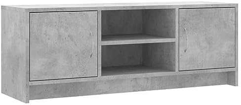 vidaXL TV-Schrank Betongrau 102x30x37,5 cm Holzwerkstoff