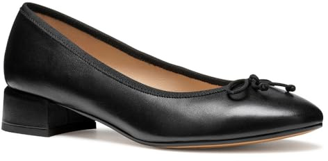 Geox D FLORETIA A, Ballerines Plates Femme, Black,