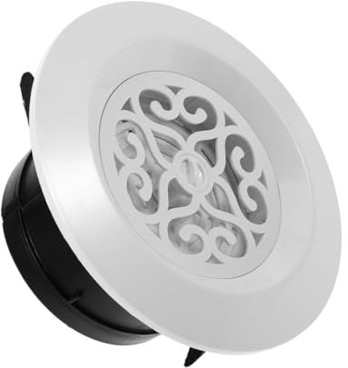 CANIGHT Rejilla De Ventilación Redonda Para Aire Acondicionado Difusor De Aire Para Salón Instalación Fácil Paredes y Techos Diseño Moderno y Duradero