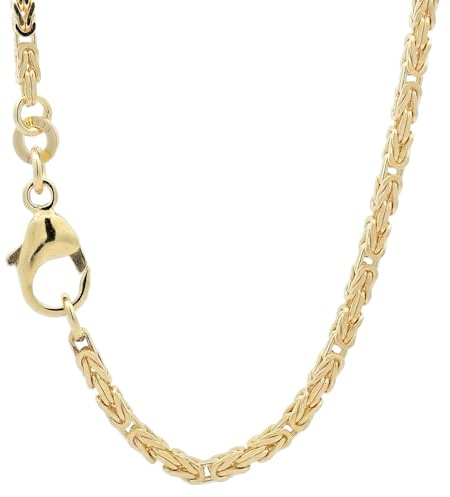 hoplo holzenplotz Goldkette Königskette Halskette Breite 1,8 mm massiv 333-8 Karat Gold