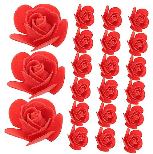 Cabilock 50stücke Mini-kunstrosen Rosenkopf Aus Schaumstoff Faux Mini Gefälschte Blumen Für Bastelprojekte Dekoration Hochzeit Weihnachten Geburtstag Kopfschmuck Kleidung Geschenkbox Schauf