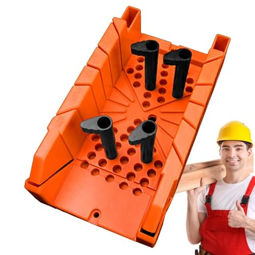Boîte de scie à onglet compacte à 45 degrés, boîte de scie à onglet compacte pour petite scie à main, boîte de scie à onglet réglable pour charpentier, boîte de rangement à onglet à 45 degrés, boîte