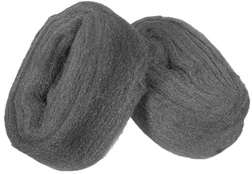 MKGAIN Laine d'acier Rouleau de Laine d'acier, 5 pièces, Treillis métallique for l'élasticité du Bois, Tissu Grossier Flexible et réutilisable Paille De Fer