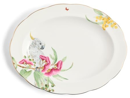 Royal Albert Miranda Kerr Australiana - Piatto da portata 33 cm, colore: Bianco