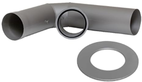HARK Anschlussset Ø 150 mm 495 x 595 mm - Drosselklappe - Titan
