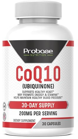 Probase Nutrition CoQ10 (Ubiquinone) 30 Capsules 30-Day Supply