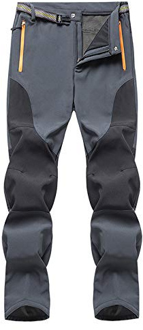 Pantalon thermique d'hiver pour femme - Pantalon de travail pour femme - Salopette de neige - Pantalon de neige doublé - Pantalon softshell imperméable - Pantalon de randonnée épais - Pantalon de