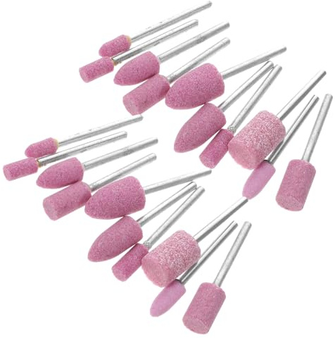 PENIKOKO Brocas Para Lijar y Piedra De Moler Para Taladro 20 Piezas Abrasiva De Piedra Montada Compatible Herramientas Rotativas Accesorio Para Pulido y Esmerilado