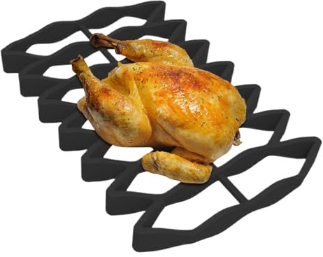 Grille à rôtir en silicone | Grille de cuisson au four et au poulet, outil ménager résistant aux hautes températures pour la cuisson, la friture, le gril, la cuisson à la vapeur, le refroidissement