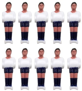 RWAJZAX 10 pezzi calcio balilla figure calcio balilla gioco gioco gioco giocattolo in plastica rigida calcio calcio calcio action figure