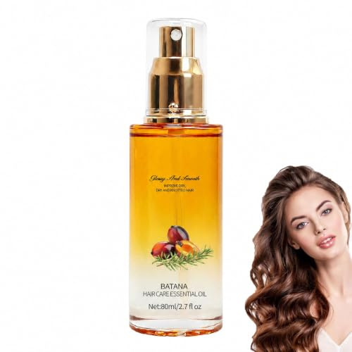 WQKQ Hair Oil Spray, Hair Treatment with Jojoba & Shea Butter, Repairing Conditioning Oil for Dry & Curly Hair, Scented Hair Oil Perfume Spray for Women & Men，1