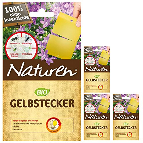 4 x 15er-Pack Naturen Bio Gelbstecker insektizidfrei