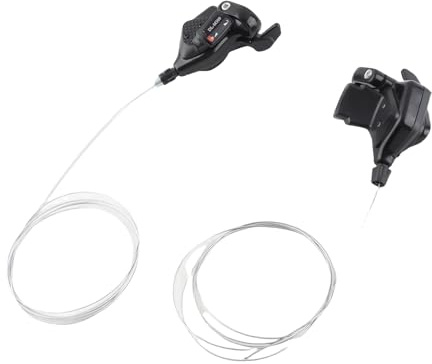 Fishlor Fahrrad Rate Shifter, 1 Paar Triple 3X7 / 8/9 Rate Fahrrad Gangschaltung Umwerfer Links/Rechts Shifter(3 * 9)