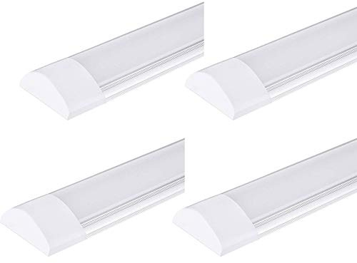 Viugreum 4 Pack 40W LED Deckenleucht Röhre Licht 120CM, mit 4800LM in Warmweiß3200K, 130°Abstrahlwinkel für Badzimmer Wohnzimmer Kühe Garage Lager Werkstatt