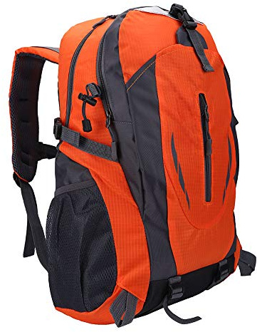 Qinlorgon Sac à dos d'escalade 6 couleurs, sac à dos de grande capacité, sac à bandoulière 40L Camping pour escalade randonnée voyage(50*34*4cm-Orange)