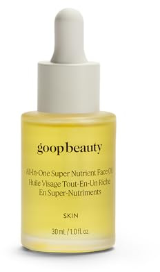 goop Beauty Nutrient Face Oil | Anti Aging Moisturizer for Smooth Skin Texture & Wrinkles | Bakuchiol, Cacay, & Organic Amla | 1 fl oz