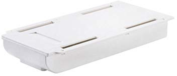 Schubladenbox, selbstklebend, unter dem Schreibtisch, Schubladen-Organizer, Tisch-Aufbewahrungsbox, Halter, Aufbewahrungsbox, Finishing-Box, Büro (weiß)
