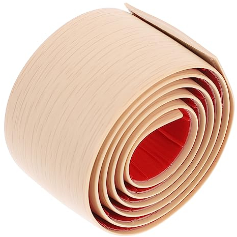 Angoily Selbstklebender Übergangsleisten Bodenabdeckstreifen Holzoptik 1m Lang 5cm Breit Weich Flexibel Zum Abdecken Von Fugen Und Bodenübergängen Bei Laminat Und Fliesen