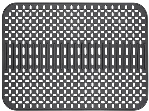 MOLEDINO Spülbeckeneinlage Große 43 x 32cm,Silikon Spülbeckenmatte Spülmatte für Spülbecken Matte Mit Stützfüßen, Hitzebeständig und Rutschfest Abtropfmatte für Küche Narbeitsplatte (Grau)