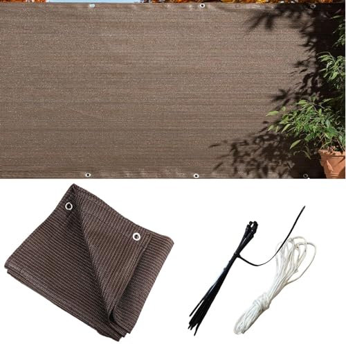 NkHui Balcony Privacy Screen,150g/m² Privacy Netting, Weatherproof HDPE Privacy Protector Balcony Cover for Small Swimming Pools Gardens Backyard Deck Patio Balcony Fence Porch