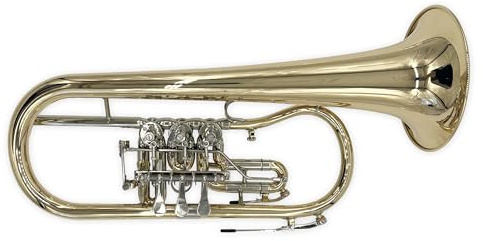 Tuyama® TFH-371 Flügelhorn in B (3 Drehventile mit Trigger) Bugle Goldmessing lackiert