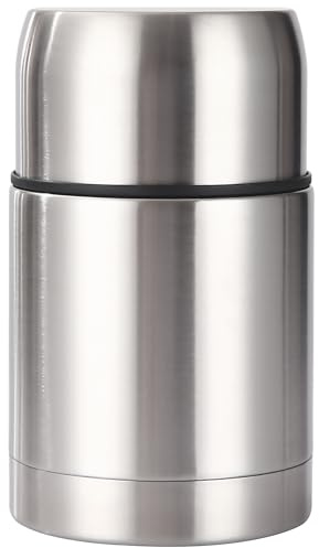 FUREINSTORE Termo para Comidas de Acero Inoxidable, Aislamiento Térmico 8 Horas, Ideal para Camping y Uso Diario, Gran Capacidad, Estilo Americano, Colores Plata (750ml)