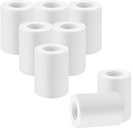 JINXIAN 8 Pièces Filtre Anti Calcaire 5.5 x 3.6 cm Cartouches Filtrantes éPaissies Filtre Douche Une Filtration Efficace Des Impuretés pour Pommeau Douche Anti Calcaire Robinets