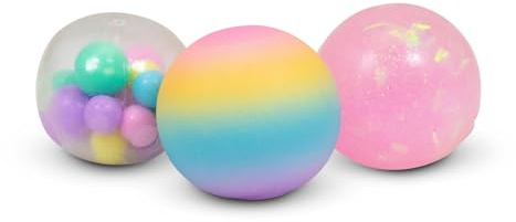 Tobar SCRUNCHEMS enhörning klämbollar, 3-pack, bra stressboll