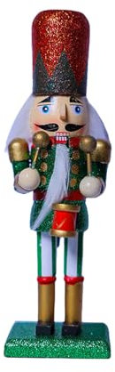 Beimus Weihnachtsdekoration, Nussknacker, Ornament, Holz, Walnussknacker, Puppe, Soldat, festliche Heimdekoration