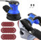 300W Electric Orbital Sander, 6 Variable Speeds, 4000-10700RPM, Sanders for Wood with Dust Collector, 15Pcs 125mm Sandpapers, 5 Inches Hand Held Multi Sanding Machine for Wood for Polishing & DIY